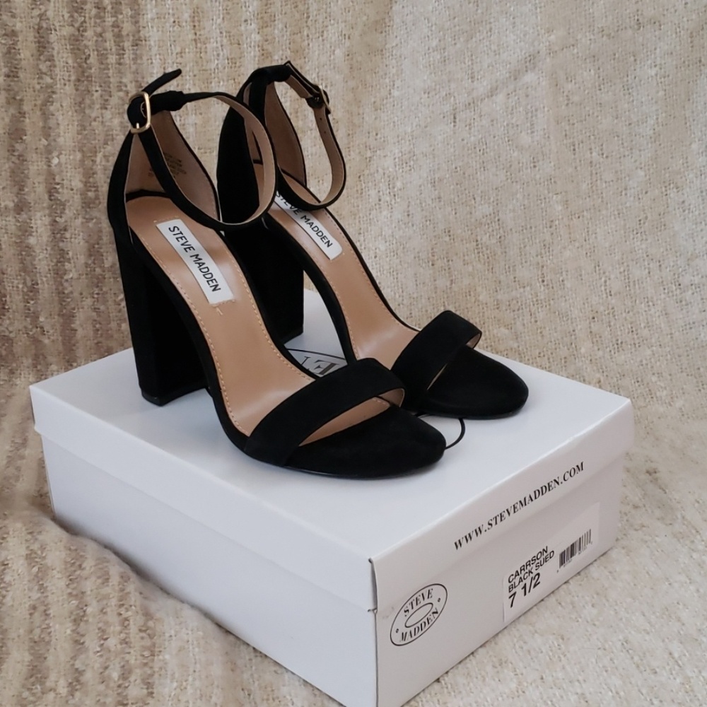 Suede Strap Heels